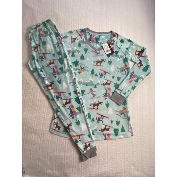 Cuddl Duds Maternity XS 2-piece Velour Pajama Top & Pajama Jogger Pants Set - Picture 4 of 7